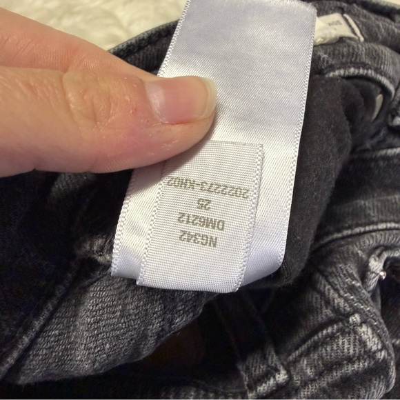 Madewell The Perfect Vintage Wide Leg Jeans 25 Black Acid Wash - Picture 6 of 8